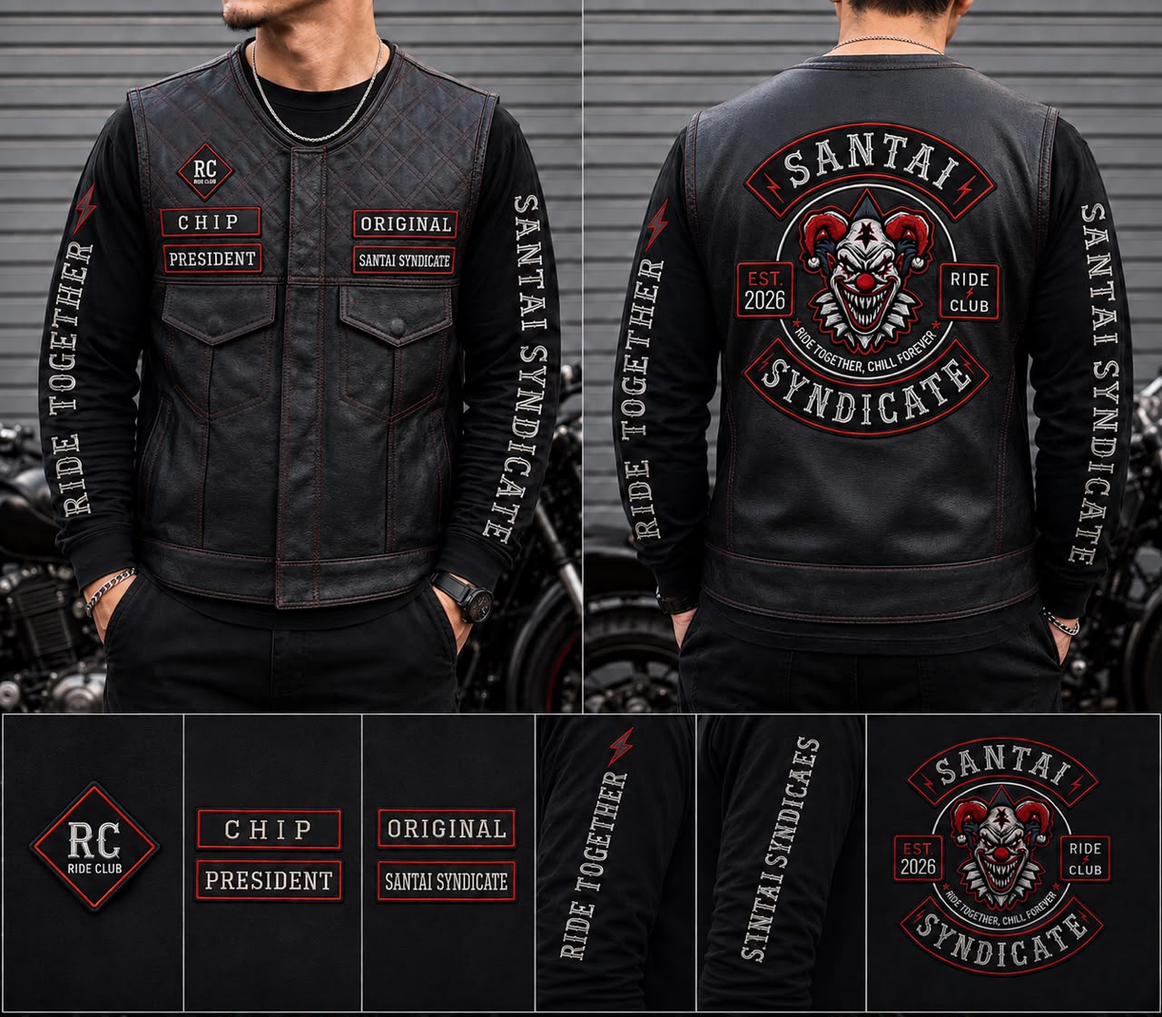Club riding vest design concept